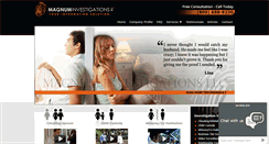 Desktop Screenshot of magnuminvestigations.net